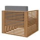 preview thumbnail 11 of 13, Carlsbad Teak Wood Outdoor Patio Armchair