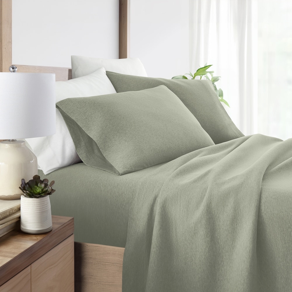 Ultra Soft 4 Piece Cotton Jersey Knit Sheet Set