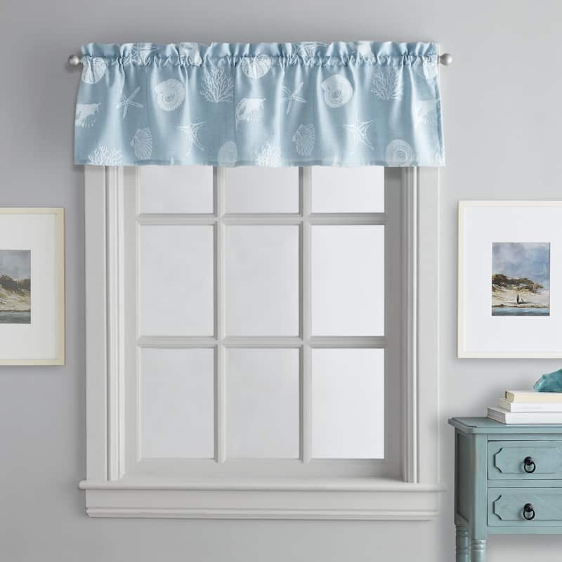 Coastal Seashells Valance, Swag and Tier Pair Curtain Collection