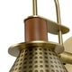 preview thumbnail 13 of 15, Modern 1-Light Bedroom Cone Metal Wall Sconce