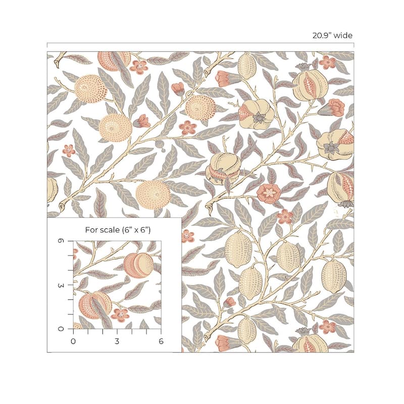 NextWall Pomegranate Peel and Stick Wallpaper