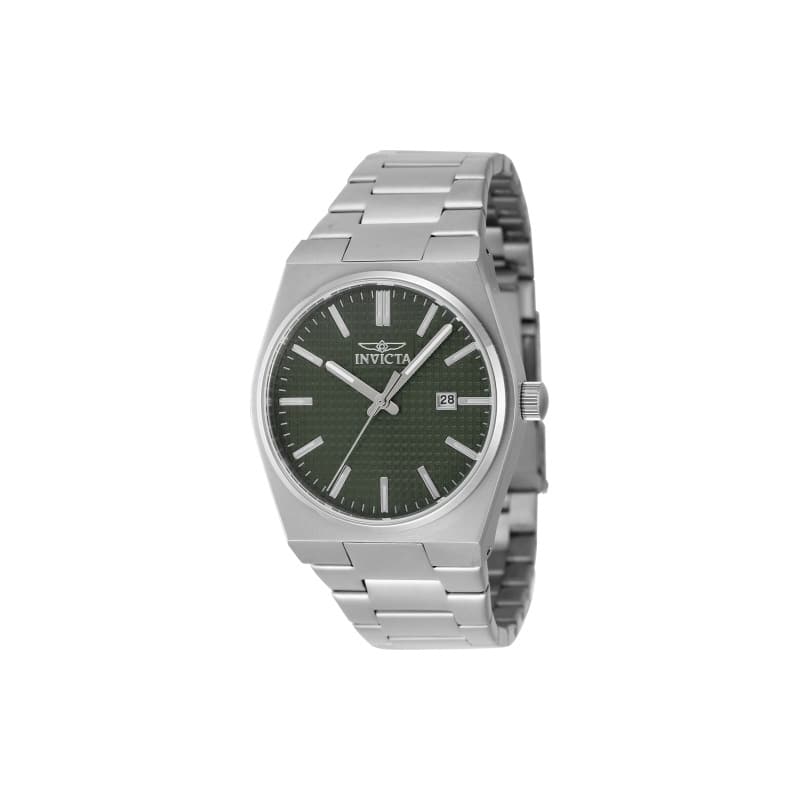 Invicta Men's 48392 Speedway Quartz 3 Hand Green Dial Watch