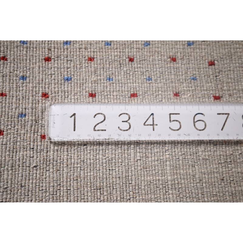 Gabbeh Indian Area Rug Handmade Tribal Wool Carpet - 6'8"x 9'6"
