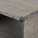 preview thumbnail 6 of 7, ExBrite Solid Wood Coffee Table ,Gray Finish - 23.6" x 46" x 17.9"