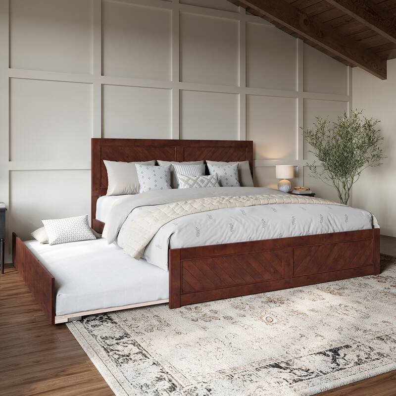 AFI, Canyon Platform Bed with Matching Footboard & Trundle