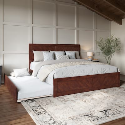 AFI, Canyon Platform Bed with Matching Footboard & Trundle