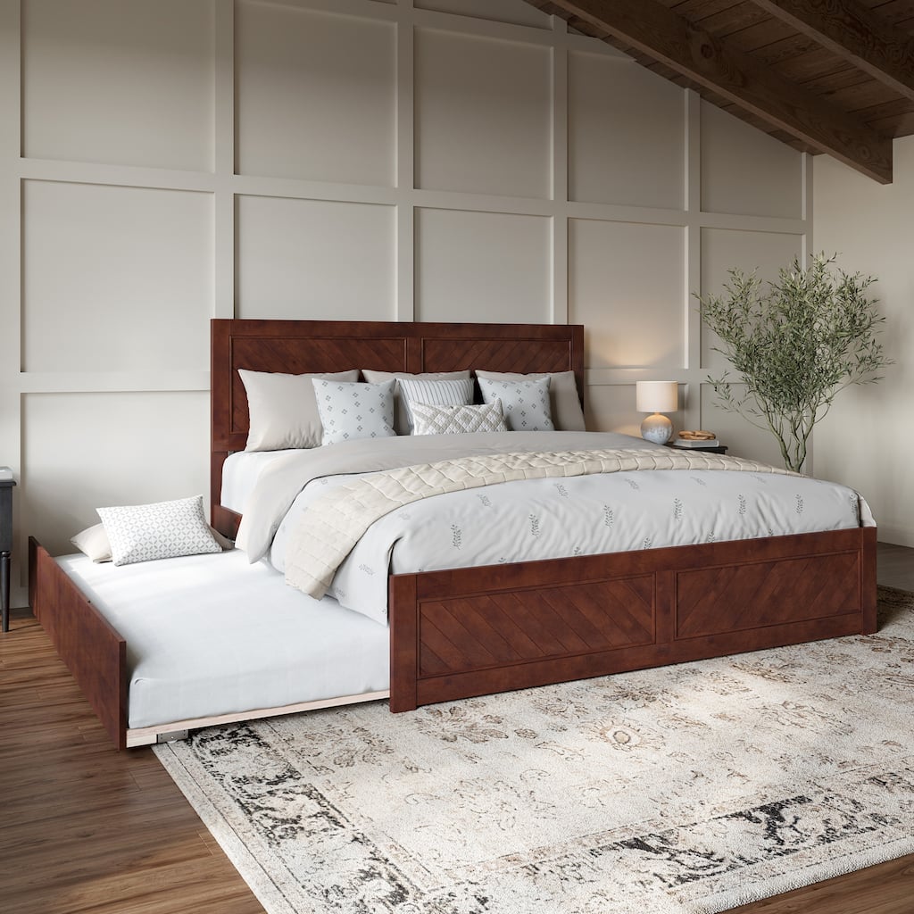 AFI, Canyon Platform Bed with Matching Footboard & Trundle