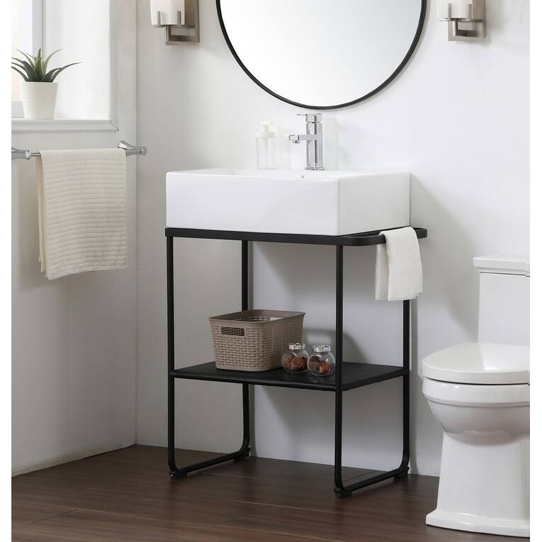 25" Modern Farmhouse Single Bathroom Vanity Sink