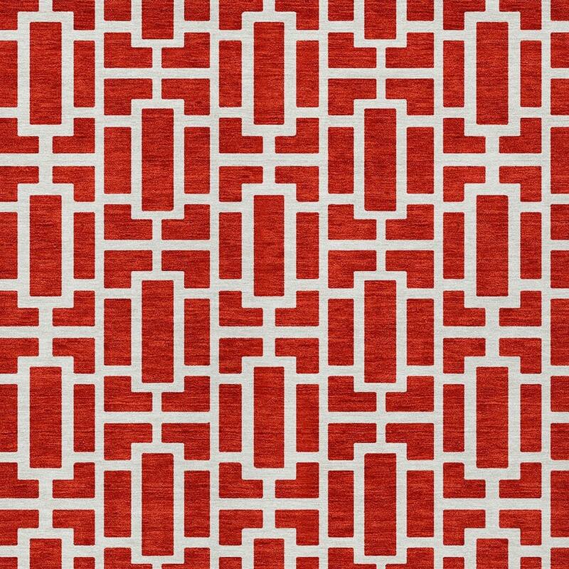 HomeRoots Geometric Transitional Rectangle Outdoor Rug