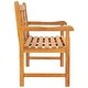 preview thumbnail 7 of 12, Chic Teak Chippendale Outdoor Teak Wood Patio & Garden Double Bench