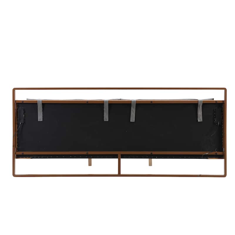 Christopher Knight Home -Barnett Leather Bed with LED Night Lights