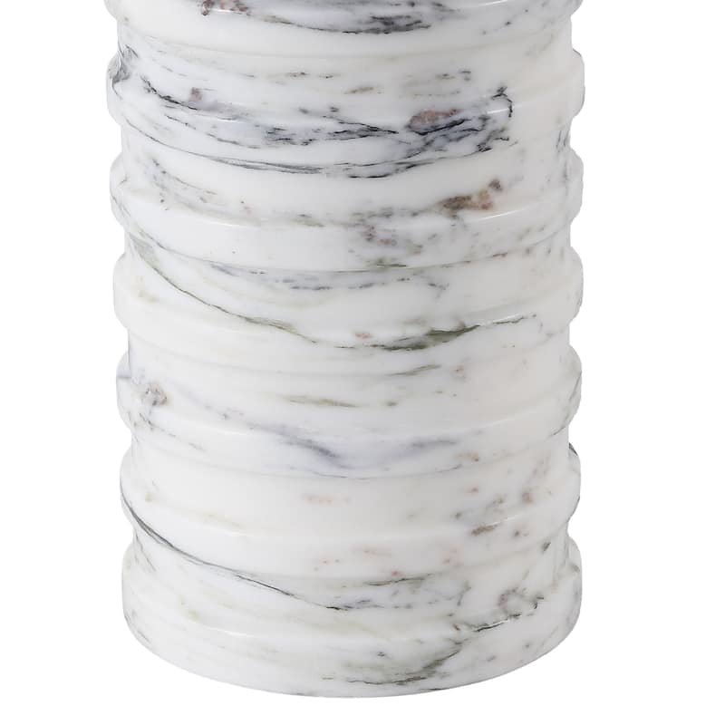 SAFAVIEH Couture Gizelle Round Marble Table Lamp - 16"W x 16"D x 29"H