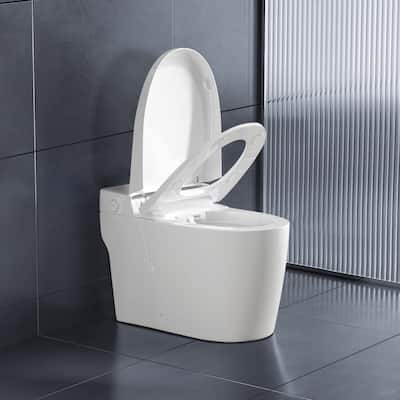 Topcraft Bathroom One Piece Toilet Smart Toilet with Warm Air Dryer Heated Seat