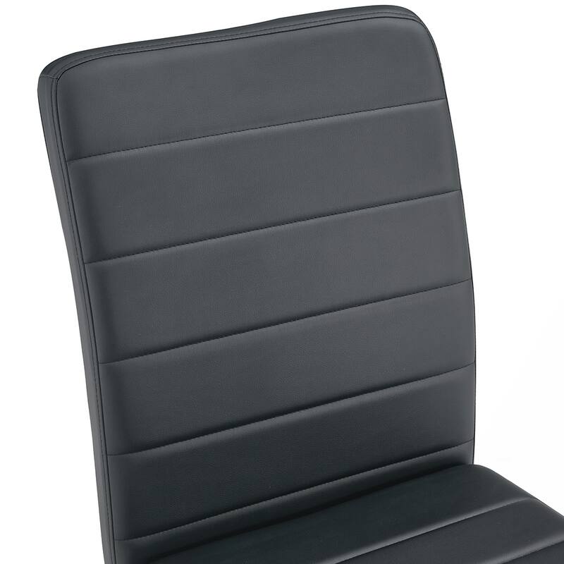 4PCS Iron Frame PU Dining Chairs