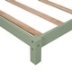 preview thumbnail 4 of 7, Wooden Twin Size Platform Bed Frame, Modern Twin Kids Bed Frame with House-shaped Headboard, Solid Wood Twin Bedframe