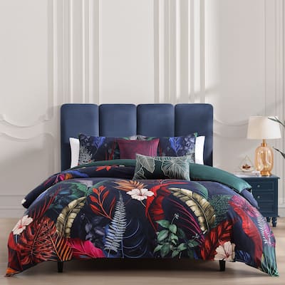Bebejan Paradise 100% Cotton Sateen 5 Piece Reversible Comforter Set
