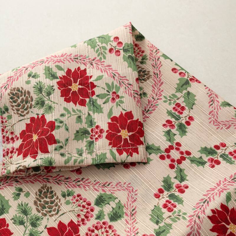 Ogee Christmas Holiday Kitchen Curtain Set