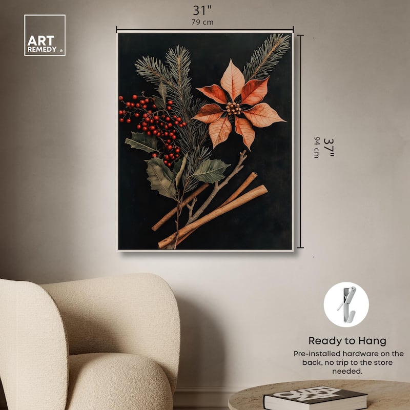 Hearth Flora Canvas by Art Remedy