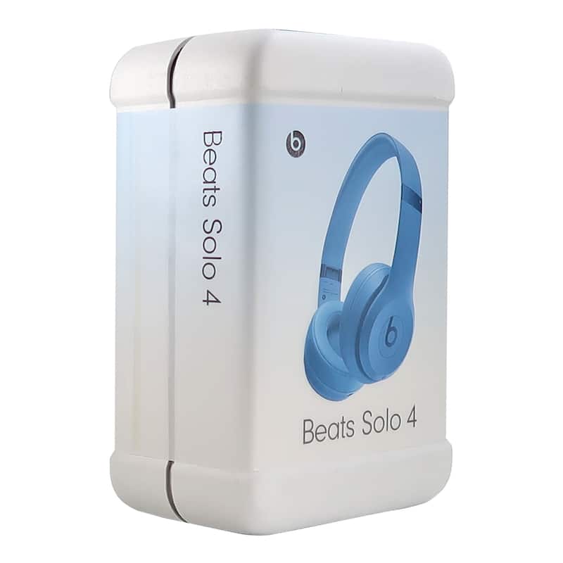 Beats by Dr. Dre Beats Solo 4 Wireless On-Ear Headphones (Slate Blue) + JBL T110 in Ear Headphones Black