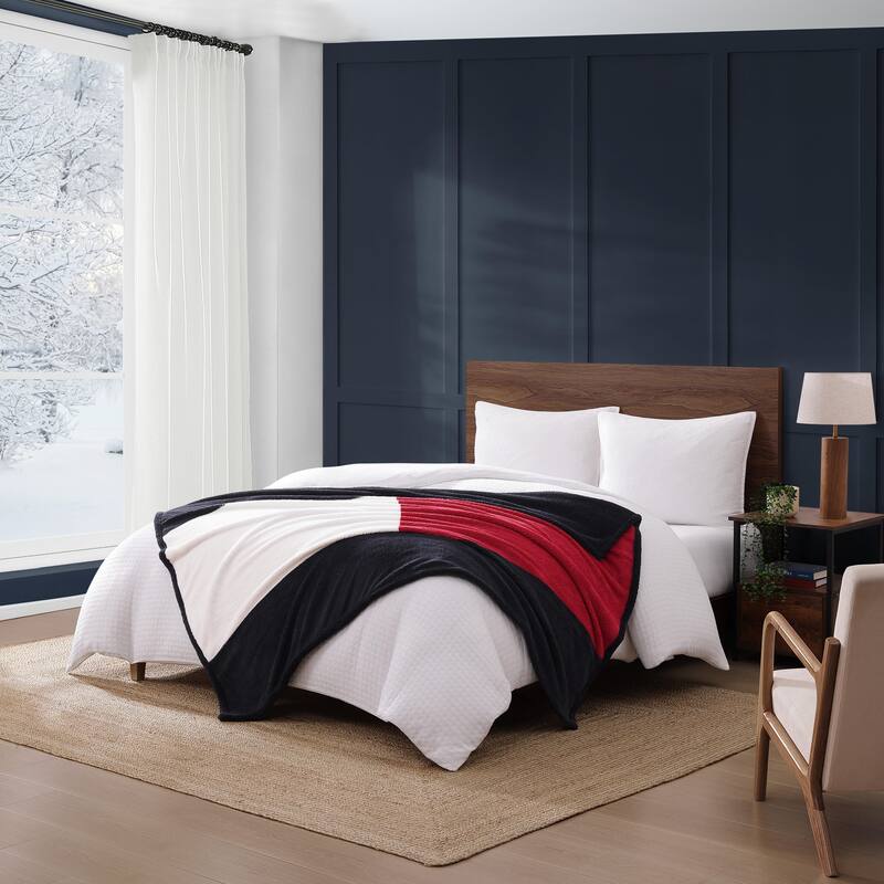 Tommy Hilfiger Iconic Reversible Throw Blanket