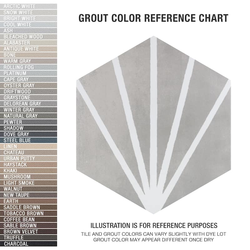 Merola Tile Horizon Dusk Hex Gris 7-3/4" x 9" Porcelain Floor and Wall Tile