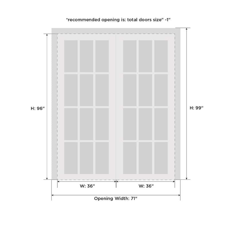 SartoDoors Felicia 3355 | Bedroom Door Interior Door | Solid Wood w/ Glass | Hardware Set | 36x80, Matte Black