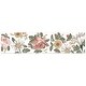 preview thumbnail 2 of 1, Sweet Jojo Designs Vintage Floral Boho Wallpaper Wall Border - Blush Pink Yellow Green White Shabby Chic Rose Flower Farmhouse