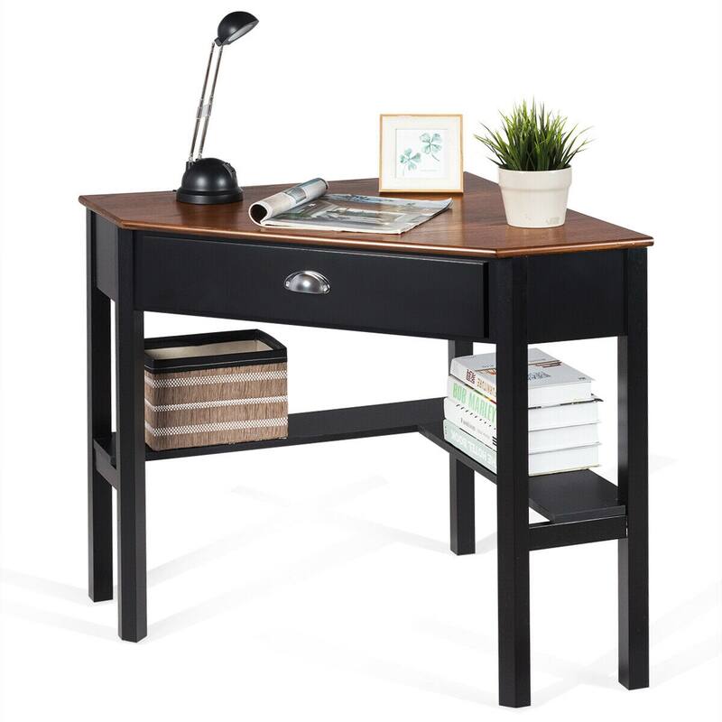 Gymax Corner Computer Desk Laptop Writing Table Workstation W/ Drawer