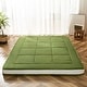 preview thumbnail 16 of 103, Padded Japanese Roll Up Floor Futon Mattress Green - Full