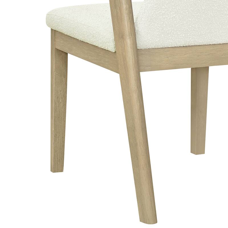 Christopher Knight Home - Ashlin Contemporary Upholstered Armless Dining Chairs with Rubberwood Frame, Set of 2