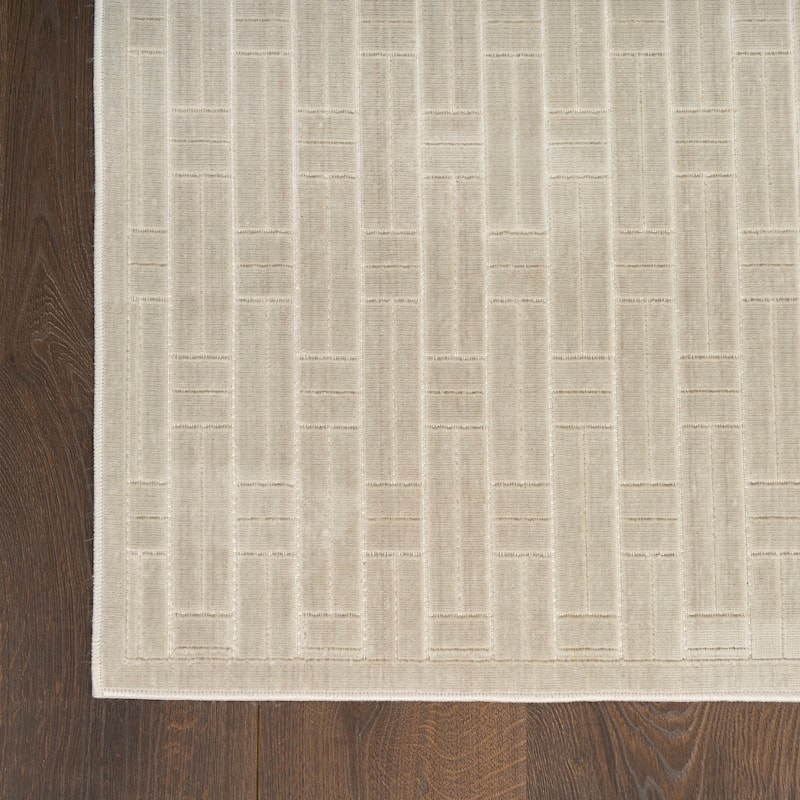 Nourison Washable Charm Indoor only Modern Geometric Area Rug