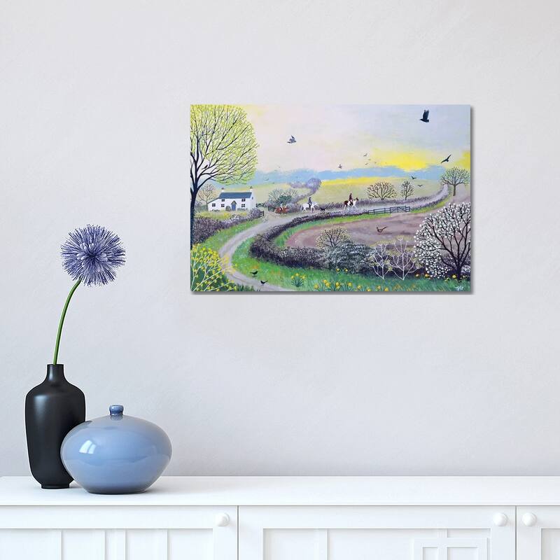 iCanvas "Early Morning Ride" by Jo Grundy Canvas Print - 12x18x1.5