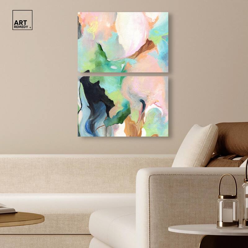 The Dreamer part II Canvas Set of 2 by Art Remedy, Gallery Wrapped