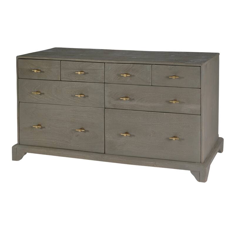 Faro 55 in. W Rectangular Wood 8 Drawer Dresser