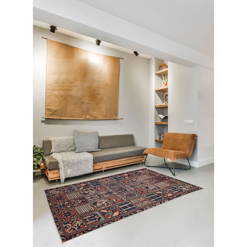 ECARPETGALLERY Hand-knotted Kayseri Vintage Red Wool Rug - 6'1 x 10'2