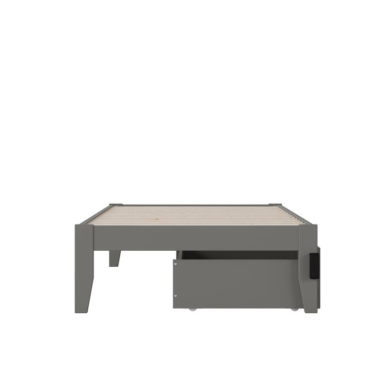 AFI Colorado Platform Bed with Storage and Charging Station