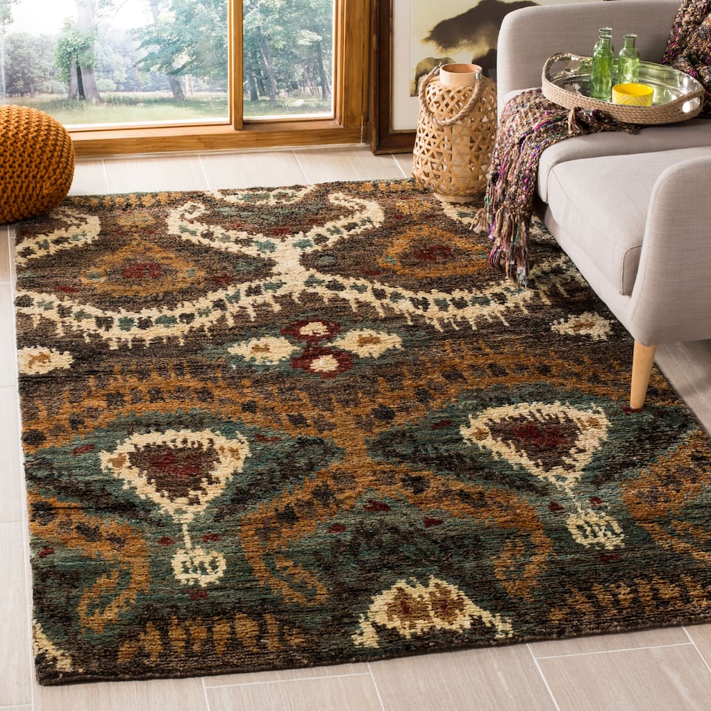 SAFAVIEH Hand-knotted Tangier Annewil Modern Wool Rug