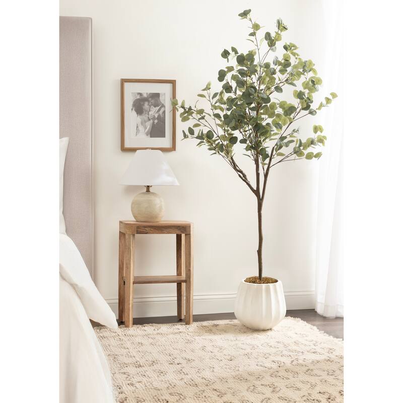 Kate and Laurel Eudora Faux Eucalyptus Tree