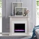 preview thumbnail 24 of 26, SEI Furniture Chase Contemporary Grey Wood Electric Fireplace Color Changing Firebox