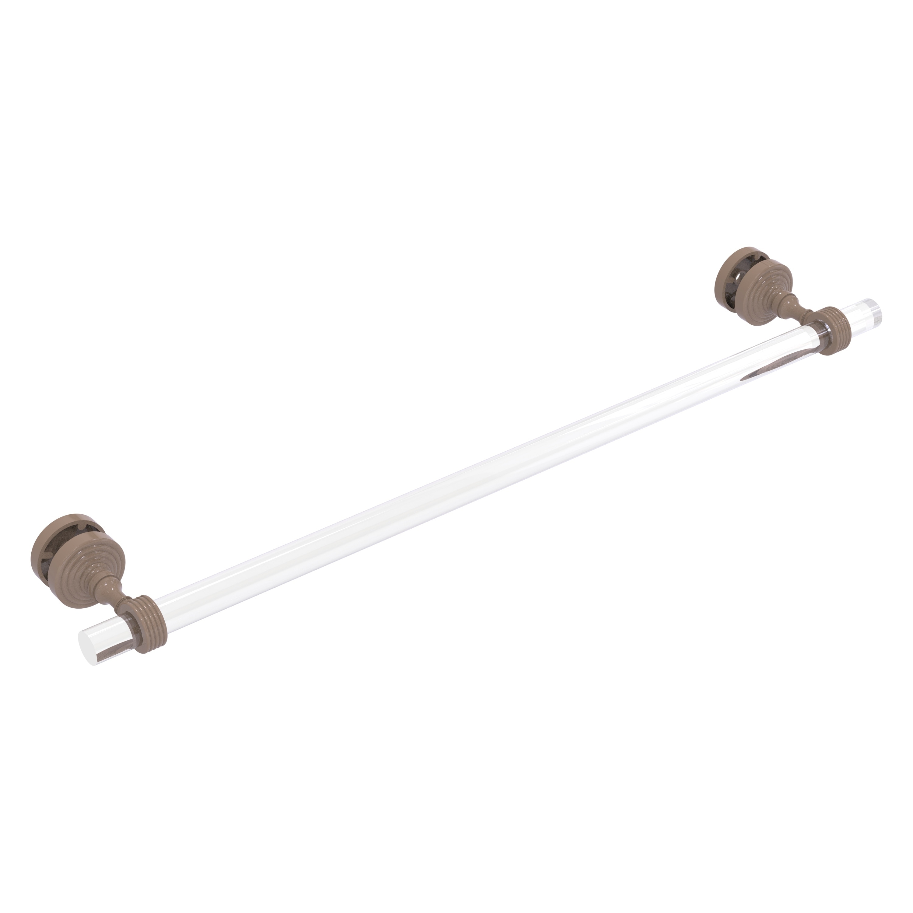 Allied Brass Pacific Grove Collection 18 Inch Shower Door Towel Bar with Grooved Accents