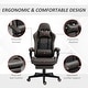 preview thumbnail 8 of 25, Vinsetto Gaming Chair Racing Style Office Ergonomic Chair Adjustable Height Swivel Recliner High Back PC Computer Desk Chair