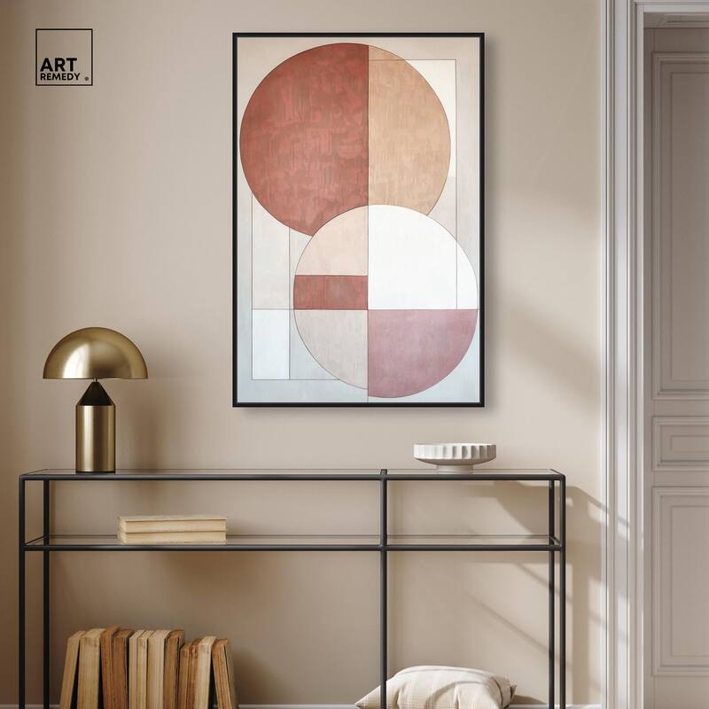 Modernist Circles I Canvas by Art Remedy