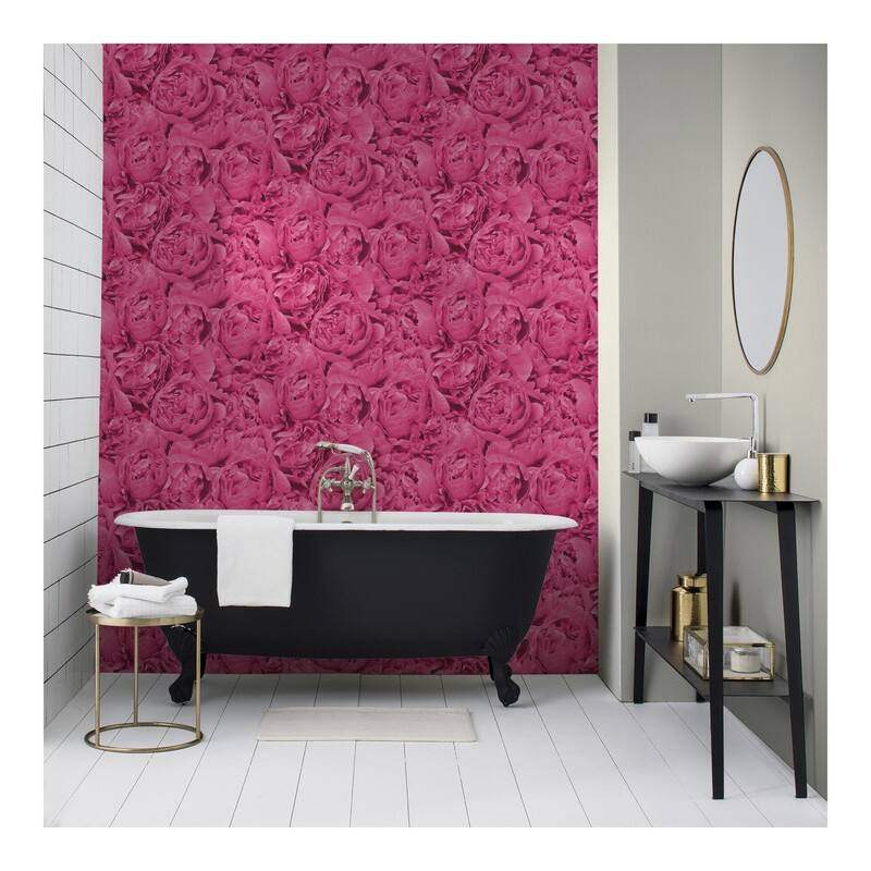 Rasch Rosenfield Pink Floral Wallpaper - 20.5 x 396 x 0.025