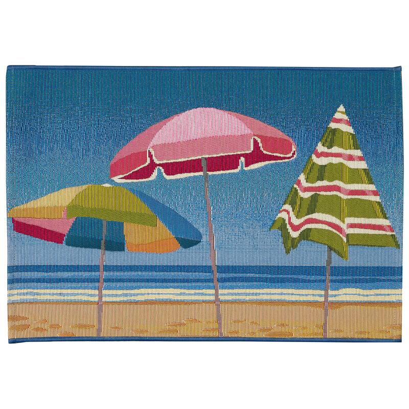 Liora Manne Esencia Beach Umbrella Indoor/Outdoor Mat