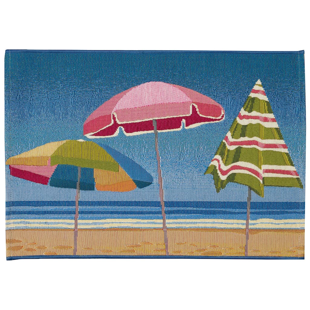 Liora Manne Esencia Beach Umbrella Indoor/Outdoor Mat