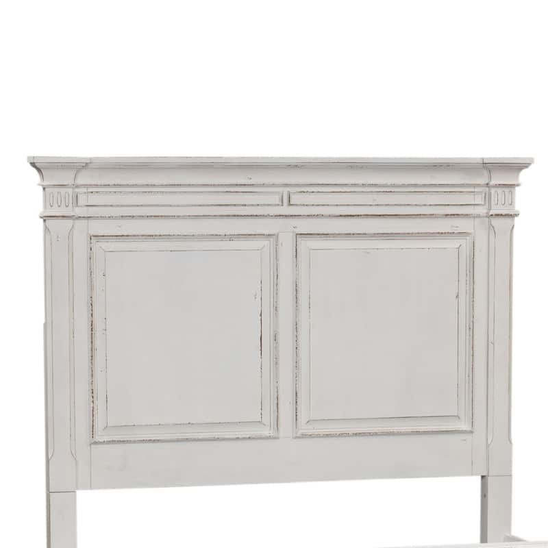 The Gray Barn Abbey Park Weathered Brown & Antique White Queen Panel Headboard