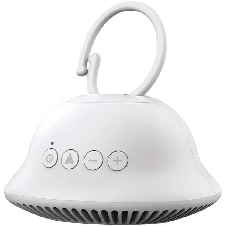 Homedics MyBaby SoundSpa® On‑The‑Go Portable Baby Sound Machine | 4 Sounds • Clip‑On & Travel‑Ready • AAA Battery Powered