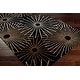 preview thumbnail 3 of 2, Hand-tufted Brown Contemporary Genrich Wool Abstract Area Rug - 6' Round