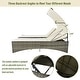 preview thumbnail 3 of 18, Roomfitters Patio Daybed, Outdoor Rattan Sun Lounger with Shelter Roof, Adjustable Backrest, Storage & Cup Holders