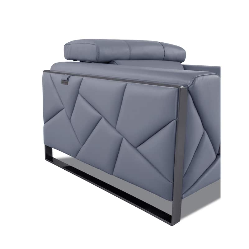 Top Grain Italian Leather Loveseat
